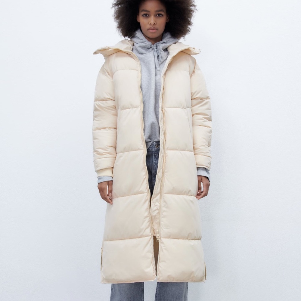 Zara puff coat S